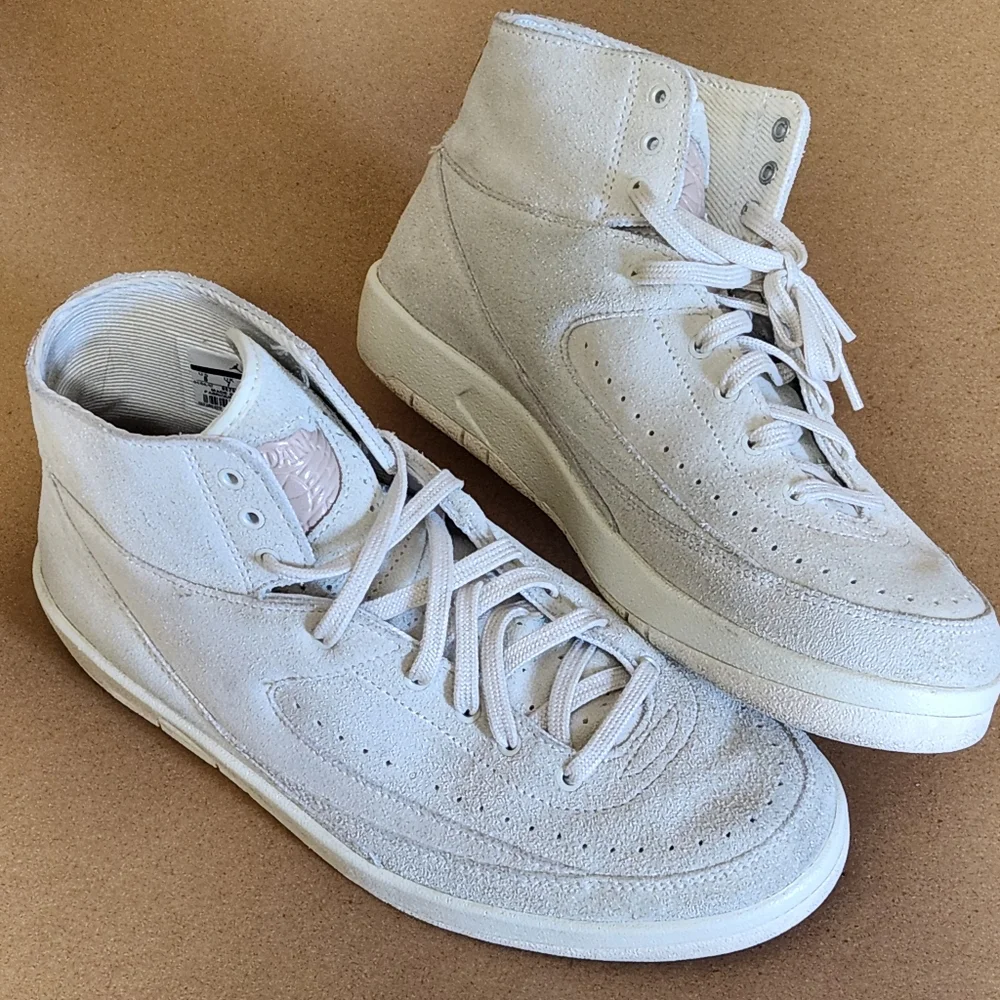 Nike Jordan 2 Retro Deconsructed Sail 2017 Size 8